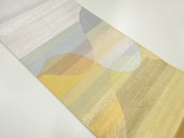 遠山模様織出し袋帯